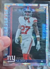 Topps Tyler Nubin Chrome Parallel #231 New York Giants NFL Football 2024