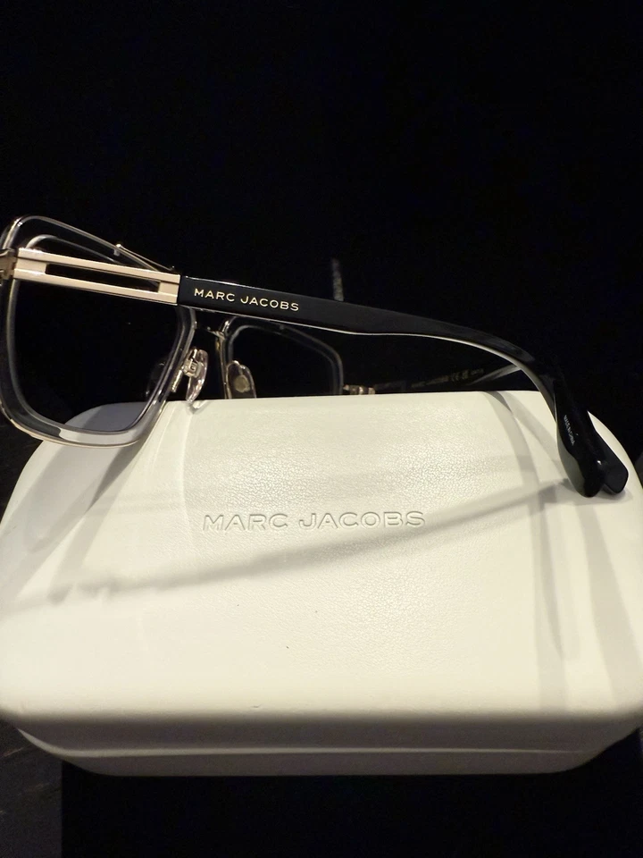 Новый Marc Jacobs MARC 674/S 0900 90 кристалл/золото металлическая оправа серый объектив солнцезащитные очки - Изображение 2 из 4