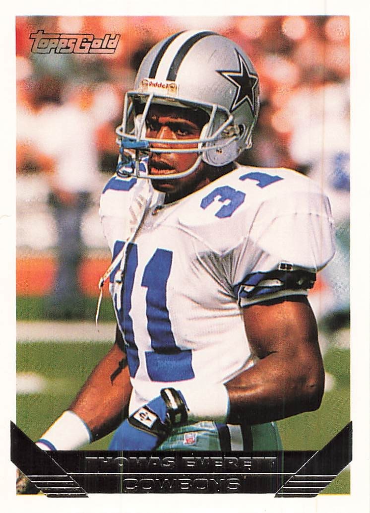 THOMAS EVERETT 1993 TOPPS FOOTBALL GOLD #602