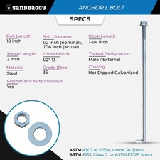 Homepedia Wedge Concrete Anchors – 5/8 X 6 Inch, Galvanized Heavy Duty Fastener, 15-Pack For Concrete & Cement Surfaces