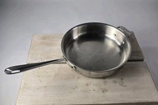 ALL-CLAD Stainless Steel 3 QT 11” Inch Frying Pan Saute Skillet Double Handle