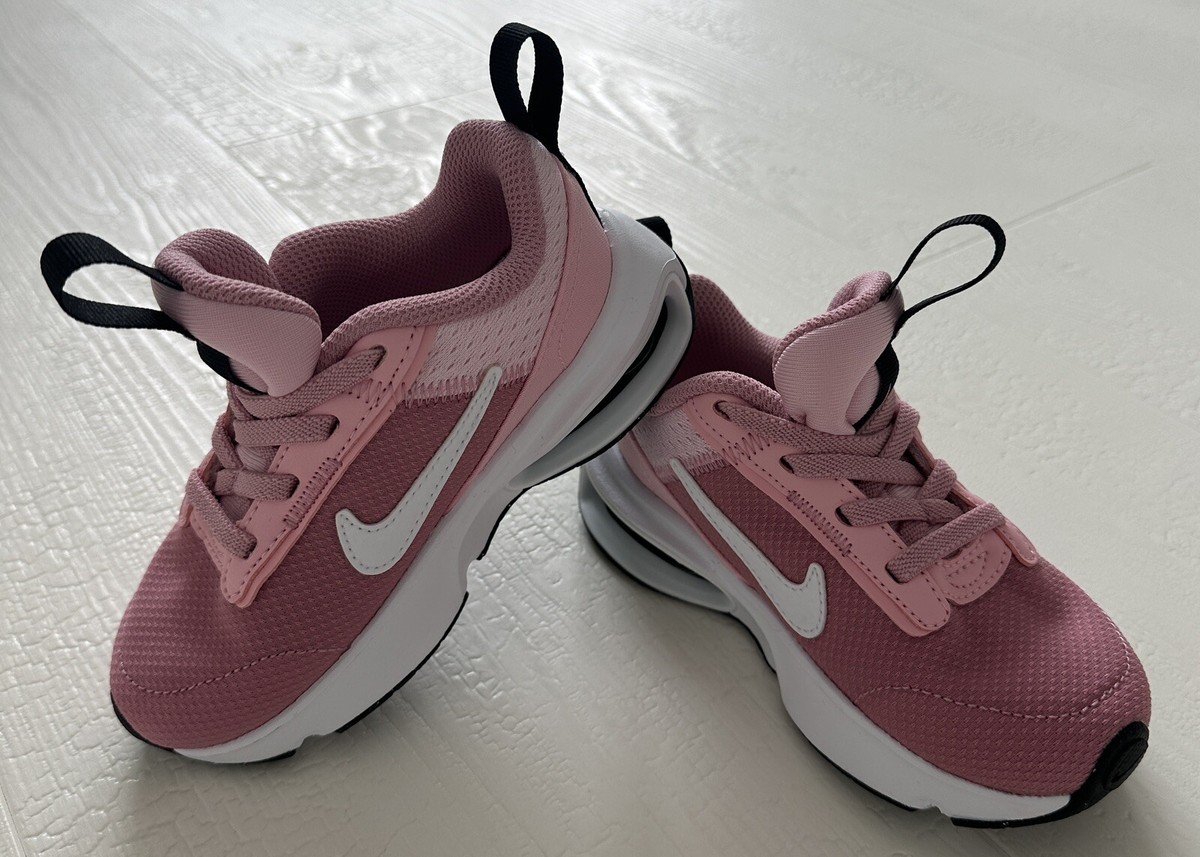 Nike Air Max INTRLK Kids Sneakers C9 Pink Mesh Lace Up Athletic