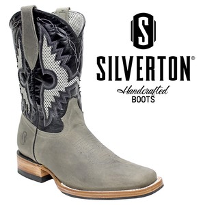 gray western boots