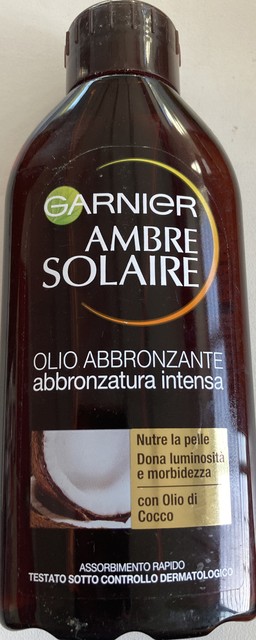 GARNIER AMBRE SOLAIRE OLIO ABBRONZANTE CON OLIO DI COCCO GARNIER AMBRE SOLAIRE OLIO ABBRONZANTE CON OLIO DI COCCO