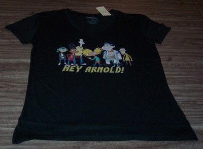 VINTAGE STYLE WOMEN'S TEEN HEY ARNOLD Nickelodeon T-shirt MEDIUM NEW w/ TAG