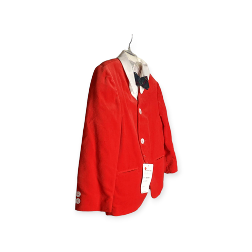 Vintage Imp Originals Oxford Plaid Red Velvet Suit Size 5 w/Tags - Picture 5 of 17