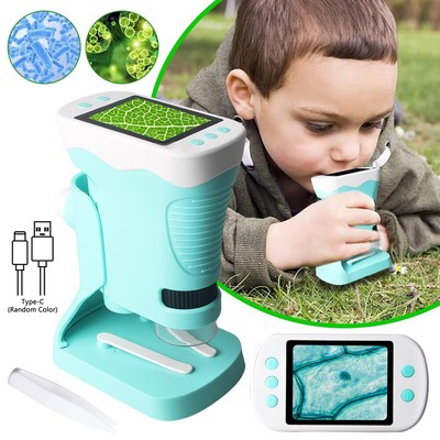 Mini Microscope Kit Educational Handheld Microscope Biological Outdoor for Kids