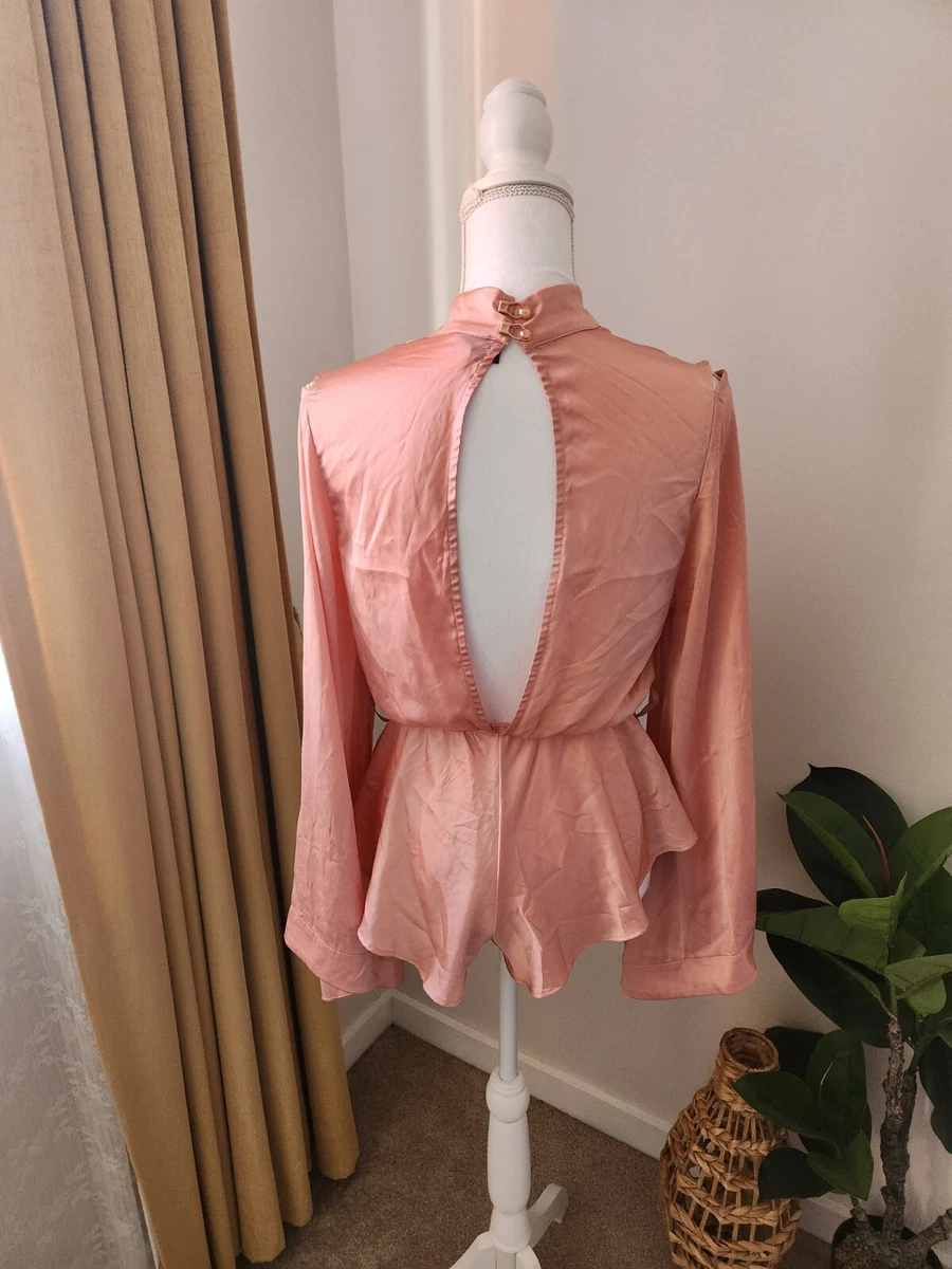 Pink silk playsuit 2025