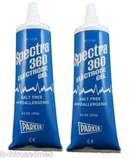 (2 pack)SPECTRA 360 ELECTRODE CONDUCTIVE GEL ECG GEL 8.5 oz (NEW)(FREE SHIPPING)