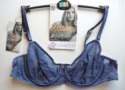 Rosie Balconette-BH mit Spitze Silhouette UK 36B Marks and Spencer schieferblau