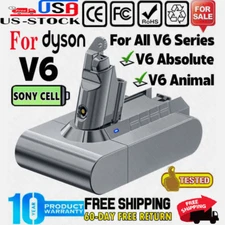6400mAh Battery V6 For Dyson Replacement Li-ion Animal SV09 DC58 DC59 DC62 US