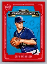 2021 Panini Diamond Kings #DDK-MB Drew Rasmussen Debut Diamond Kings Red Frame