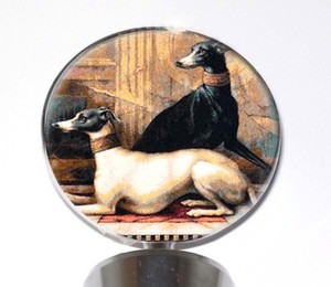 Alt Art Tapestry Greyhound Dogs Wine Bottle Stopper Whippet