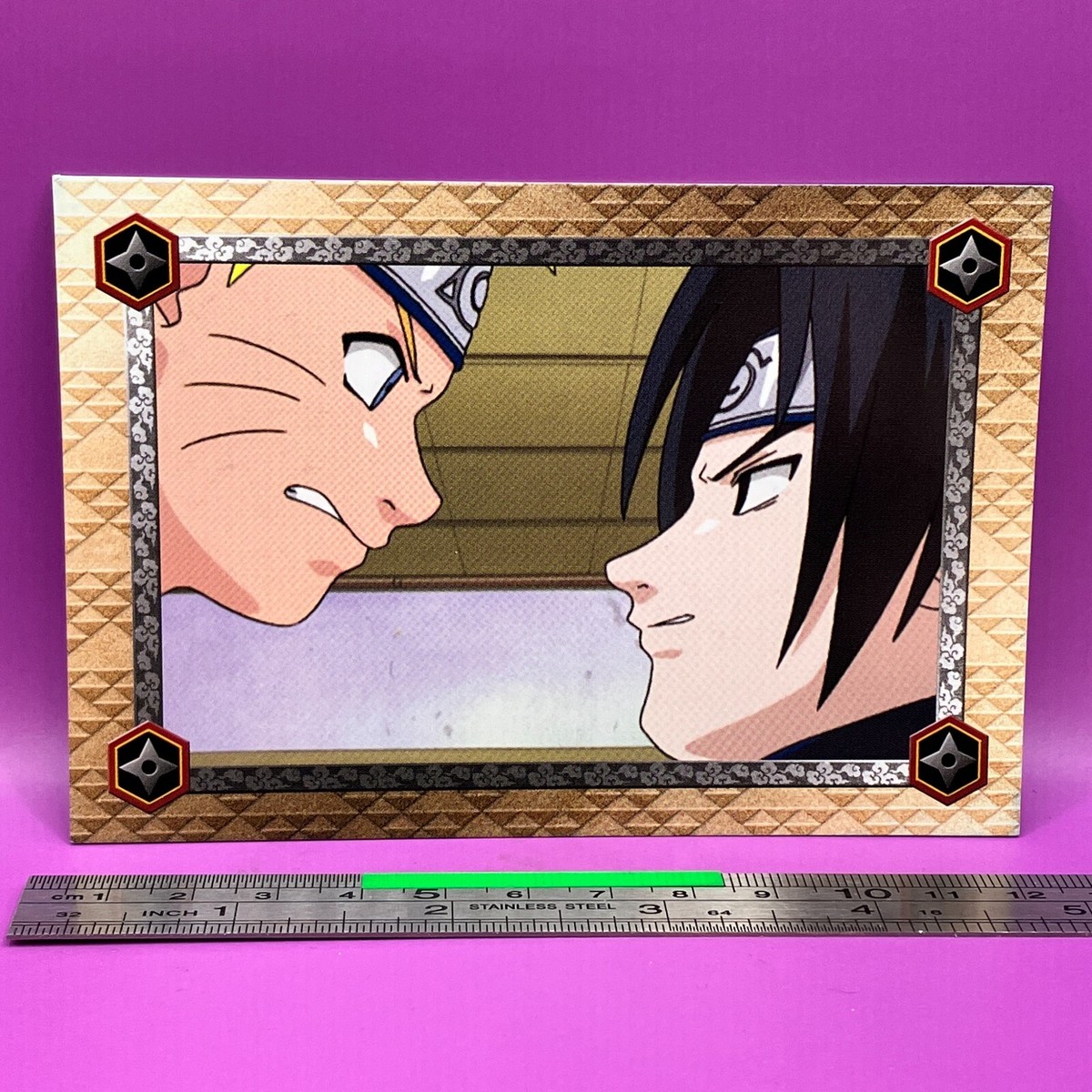 Sasuke Naruto トレーディングカード No.23 Naruto Uzumaki Sasuke Uchiha No.23 NARUTO Oversized Card