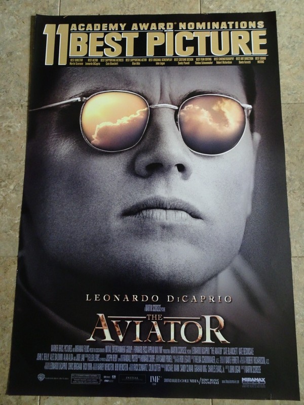 AVIATOR - MOVIE POSTER WITH LEONARDO DICAPRIO - ACADEMY AWARD POSTER