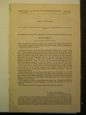 Government Report 1886 Relief of Post & McCord  Contractors of New York City