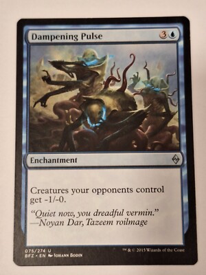Dampening Pulse - Battle for Zendikar - Magic the Gathering MTG Nice!