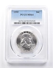 1959 Franklin Half Dollar Type 2 Reverse MS64 PCGS *4103