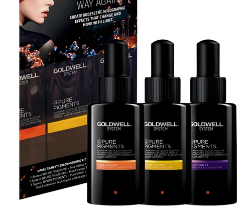 NIB - LOT OF 2 - Goldwell Pure Pigments Color Additive Yellow Green Violet Red