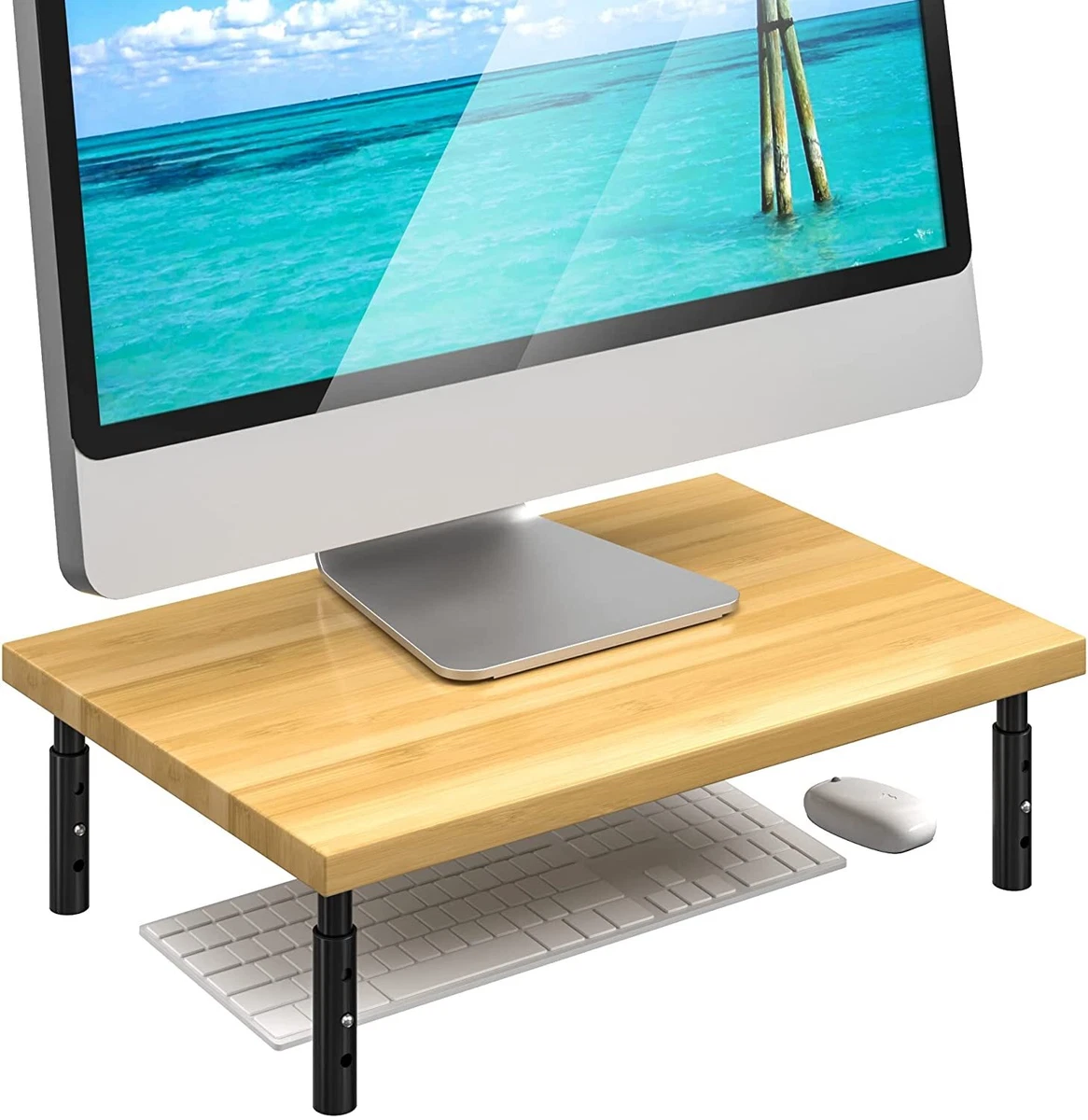Monitor Stand Riser for Computer Laptop 3 Height Adjustable