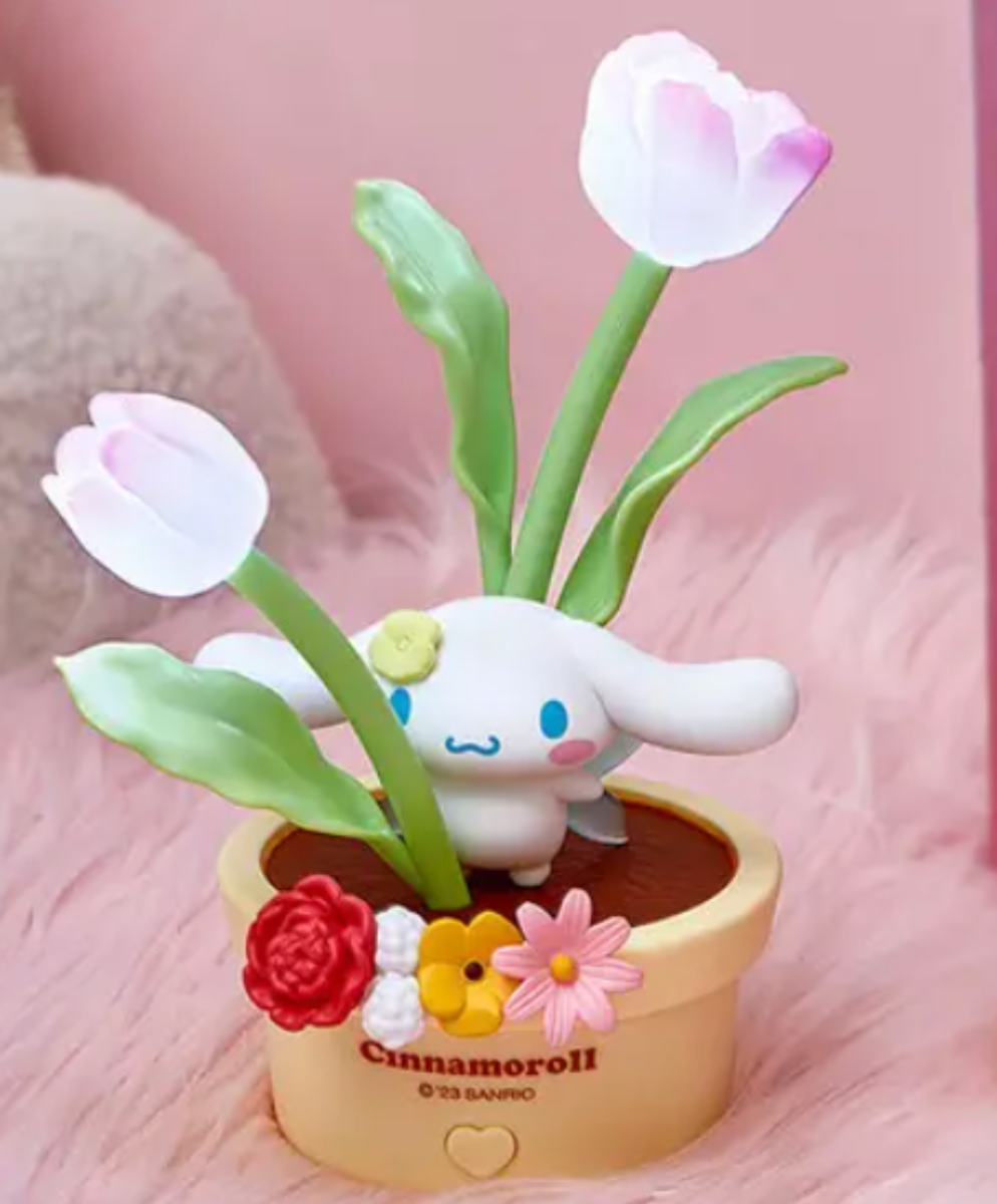 シナモロール　CNライトメロディー ファー リース レトロ Sanrio Flower Fairy Series Cinnamoroll LED Night Light Kuromi