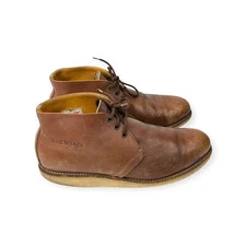 REDWING USA 595 Chukka Brown Leather Soft Toe Mens Ankle Shoes Boots 11 D