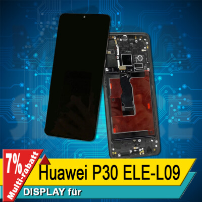 Display Für Huawei P30 ELE-L09 Komplettes Bildschirm Lcd Touch OLED Rahmen