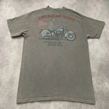 Vintage 90s Sea Dog Islamorada Shirt Size M Biker Skeleton Motorcycle Florida