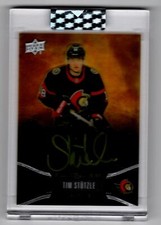 2021-22 Upper Deck Clear Cut Black Amber Auto Tim Stutzle Auto #BA-TS