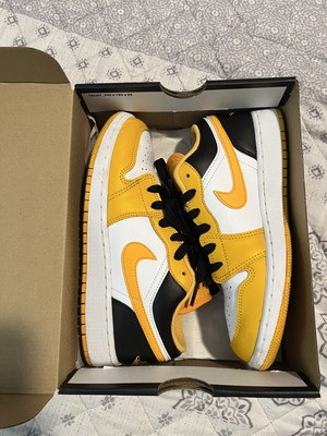Nike Air Jordan 1 Retro Low GS Taxi Yellow Black White 553560-701 
