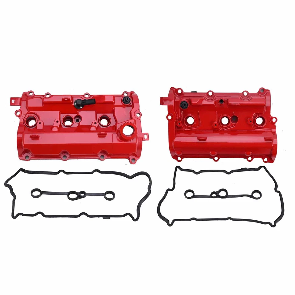 Juego de 2 cubiertas de válvula de aluminio de actualización para Nissan 370Z 2008-13 Infiniti G37 2009-20 Foto 3 de 4