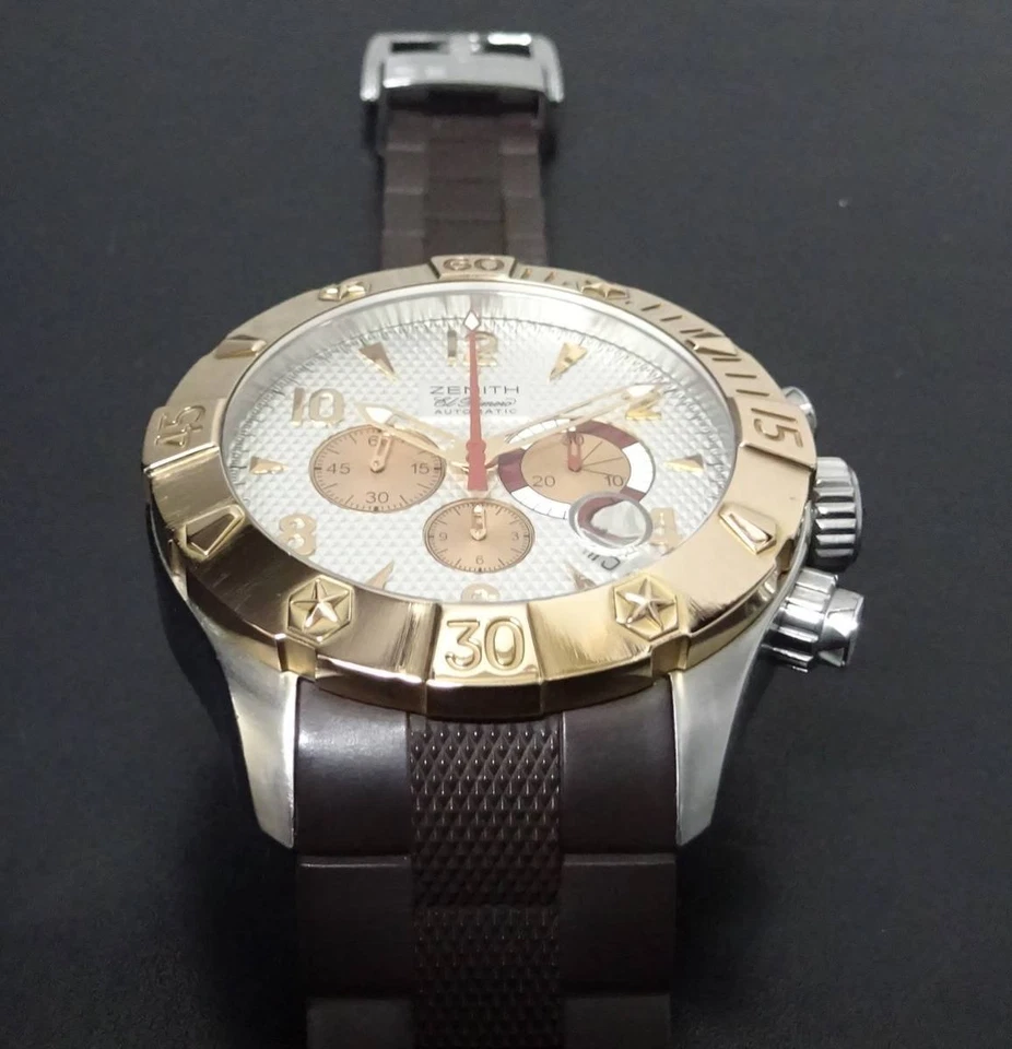 Reloj para hombre ZENITH El Primero Defy 86.0526.4000 automático esfera plateada oro rosa Foto 2 de 4