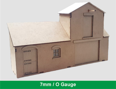 Kleiner stabiler Lasercut Kratzhilfe gebauter Anlagenbausatz Spur 0 7mm Modelleisenbahn