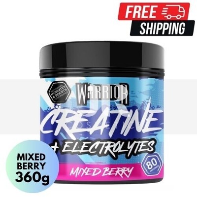 Warrior Creatine + Electrolytes Powder MIXED BERRY | For Muscle Growth - 360g