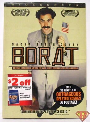 SHOWbiz DVD BORAT Widescreen DVD with Slip Cover Used 2007 24543419693| eBay