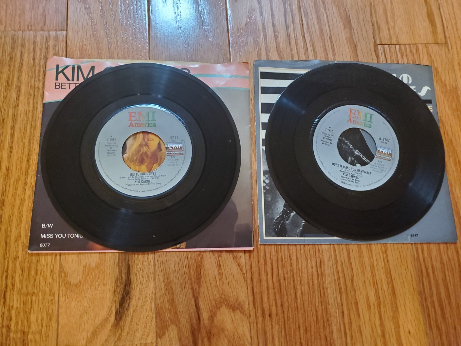Kim Carnes Picture Sleeve 45rpm Records Bette Davis Eyes