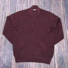 Marine Layer NEW NWT Mens XL Tawny Port Linden Quarter Zip Sweater