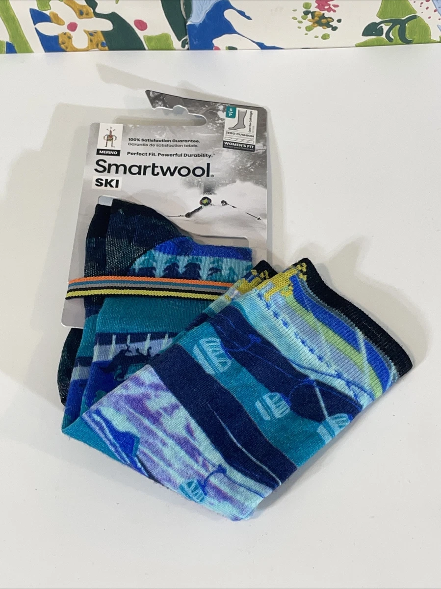 Smartwool Women's Ski Socks Merino Wool Zero Cushion Size Small