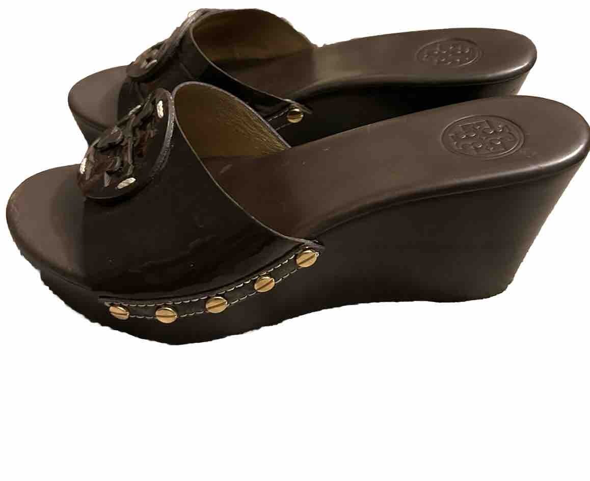 TORY BURCH Women’s Brown Slide Sandals US Size 7m