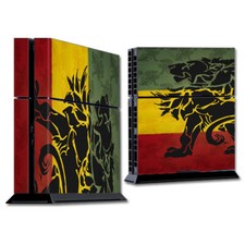 PS4 Playstation console skins decals wrap - Rasta Lion Africa