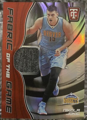 Nikola Jokic 2017 Panini Totally Certified Fabric of the GamePlayer Worn  /199