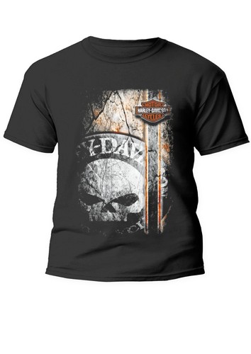 T-Shirt Harley-Davidson 100% Coton - Personnalisé Illustrations Hautes Qualités - Taille Au Choix