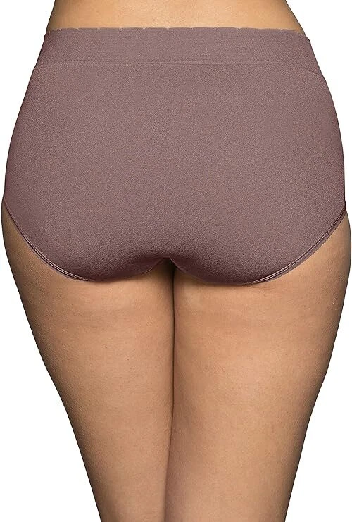 Paquete de 3 calzoncillos sin costuras Vanity Fair para mujer sin pellizcos sin costuras choc/beige/azul marino Foto 3 de 4