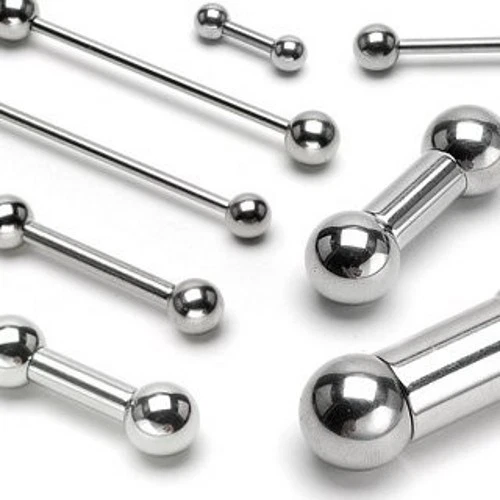 1 14 or 12 Gauge Straight Barbell 316L Surgical Steel barbell Ball
