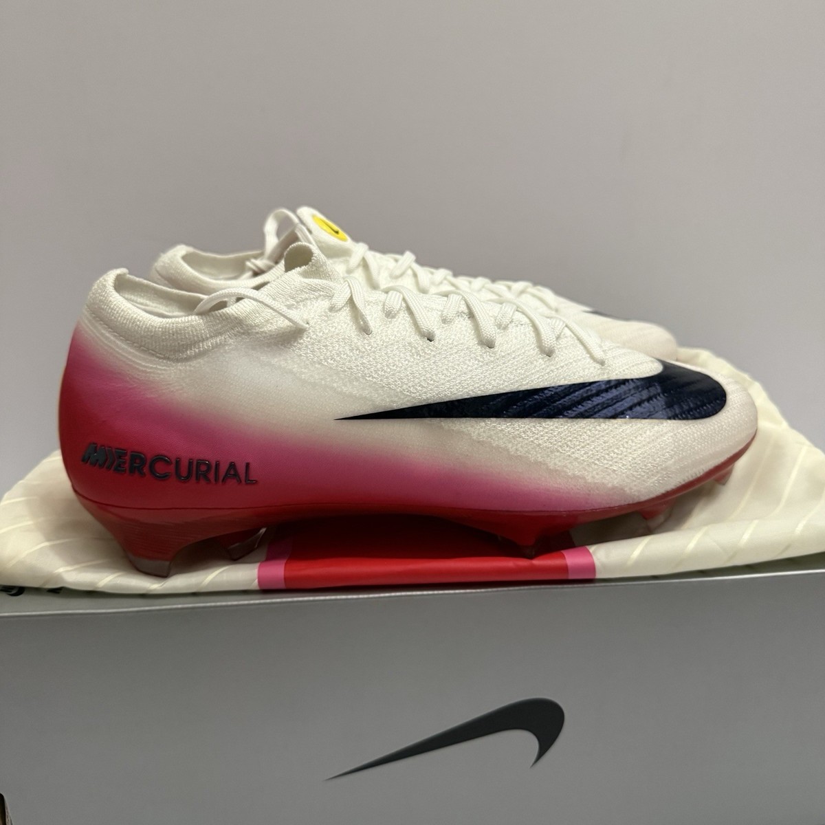 Size 7- Nike ZM Mercurial Vapor 16 Elite FG Cleats Fear Nothing