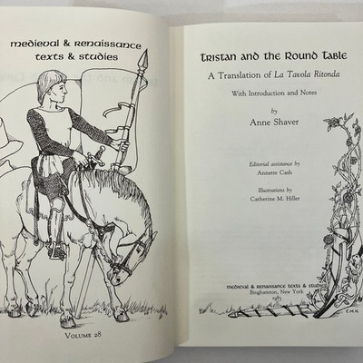 Tristan and the Round Table Anne Shaver Ex Library HC 1983 Vintage Medieval