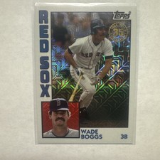 2019 Topps Silver Pack Wade Boggs 1984 Topps Chrome Mojo Refractor Red Sox