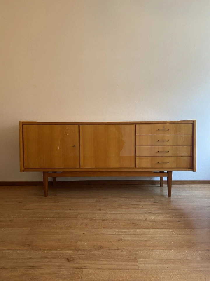 Edles 60er Jahre Sideboard, danish design Stil, Teak, 200cm, mid century