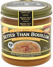 Better Than Bouillon Vegetarian No Chicken Base, Made with Seasoned Vegetables..