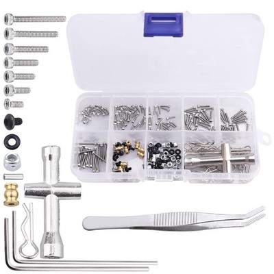 272pcs RC Screw Kit M1.4 Screws Hardware Fasteners Repair Tools for Axial SCX...